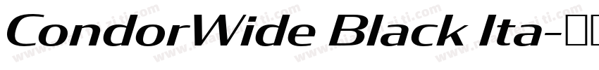 CondorWide Black Ita字体转换